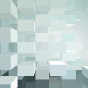 3D фотообои "Фигуры в невесомости"