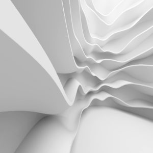 3D фотообои "Белые волны"