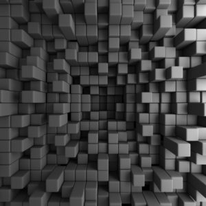 3D фотообои "Белые прямоугольники"