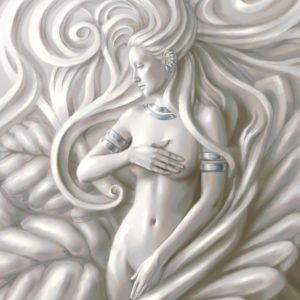 3D фотообои "Белая женщина"