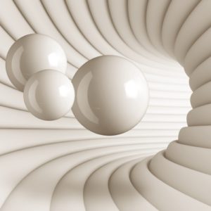 3D фотообои "Блестящие шары"