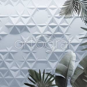 Изображение #32622 Geometric jungle blue фотообои