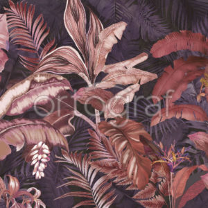 Изображение #32729 Jungle burgundy фотообои