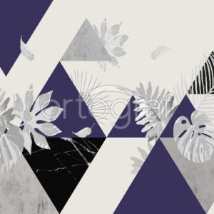 Изображение #32779 Tropical triangle violet фотообои