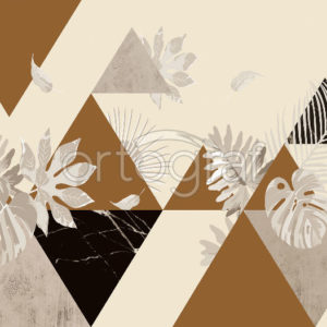 Изображение #32780 Tropical triangle mustard фотообои