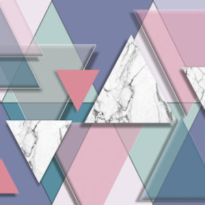 ИЗОБРАЖЕНИЕ #32645 TRIANGLES PURPLE фотообои