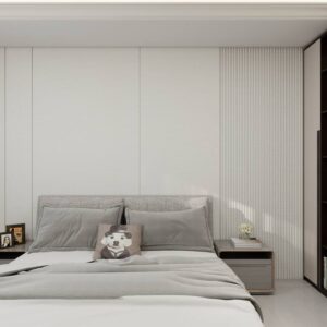 Панель из КМ Fabric White carbon matt/Полотно белый карбон матовый