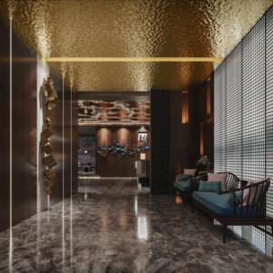 Панель из КМ Relief gold/Рельеф золотой 1100*2800*8
